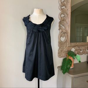 Zara Midnight Black Ruffle Dress